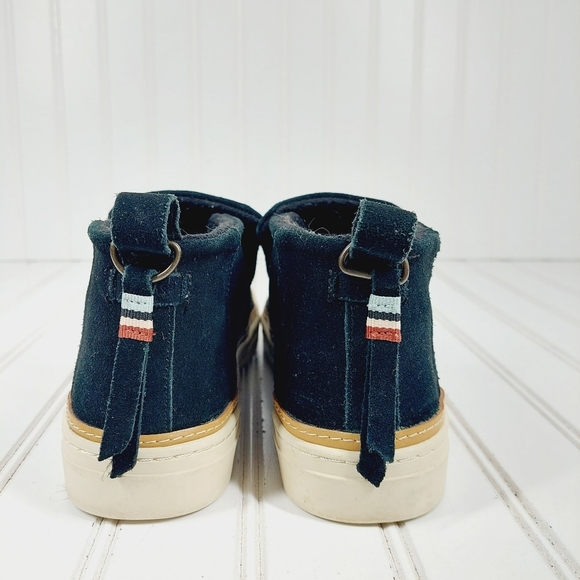 Toms Paxton Black Suede Slip On Pull Tab Casual Flat Comfy Sneakers E711 - Picture 6 of 11